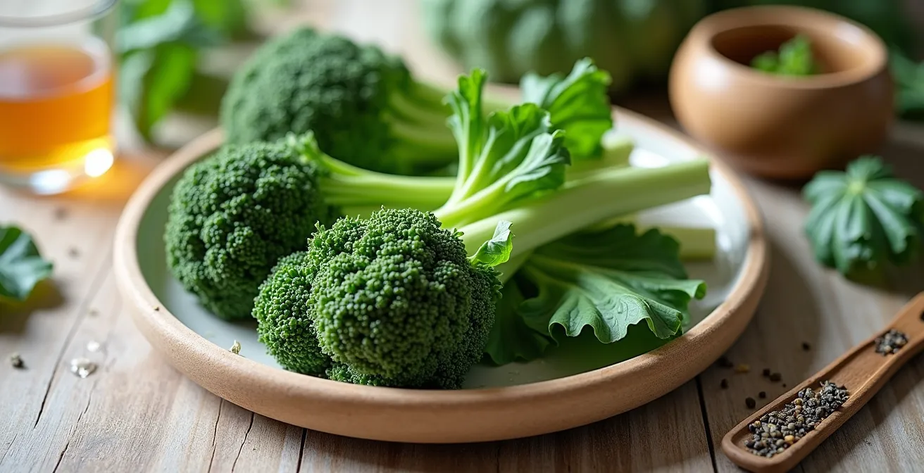 Grünkohl und Bitterstoffe - visuelle Darstellung der Leberentgiftung und natürlichen Unterstützung