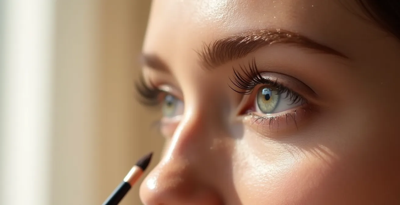 Visuelle Anleitung der 3-Schatten-Technik für perfekte Augenmodellierung mit neutralen Tönen